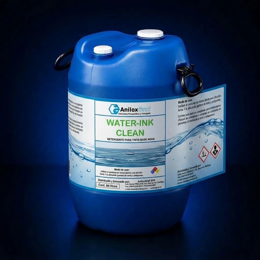 Water-Ink Clean, solución limpiadora para tintas base agua